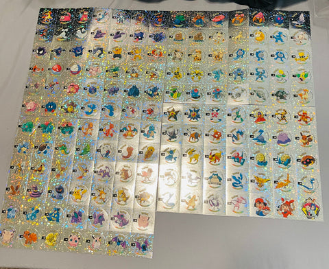 151 Original Pokemon Sticker Set (154 Total stickers)