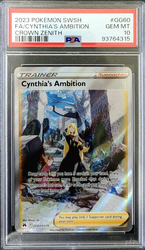 Cynthia’s Ambition FA PSA 10 (ENG) - Crown Zenith