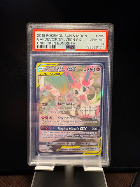 Gardevoir & Sylveon GX (Full Art) 205 PSA 10