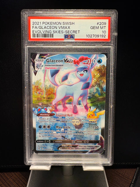 Glaceon VMAX (Alternate Art Secret) 209/203 - PSA 10