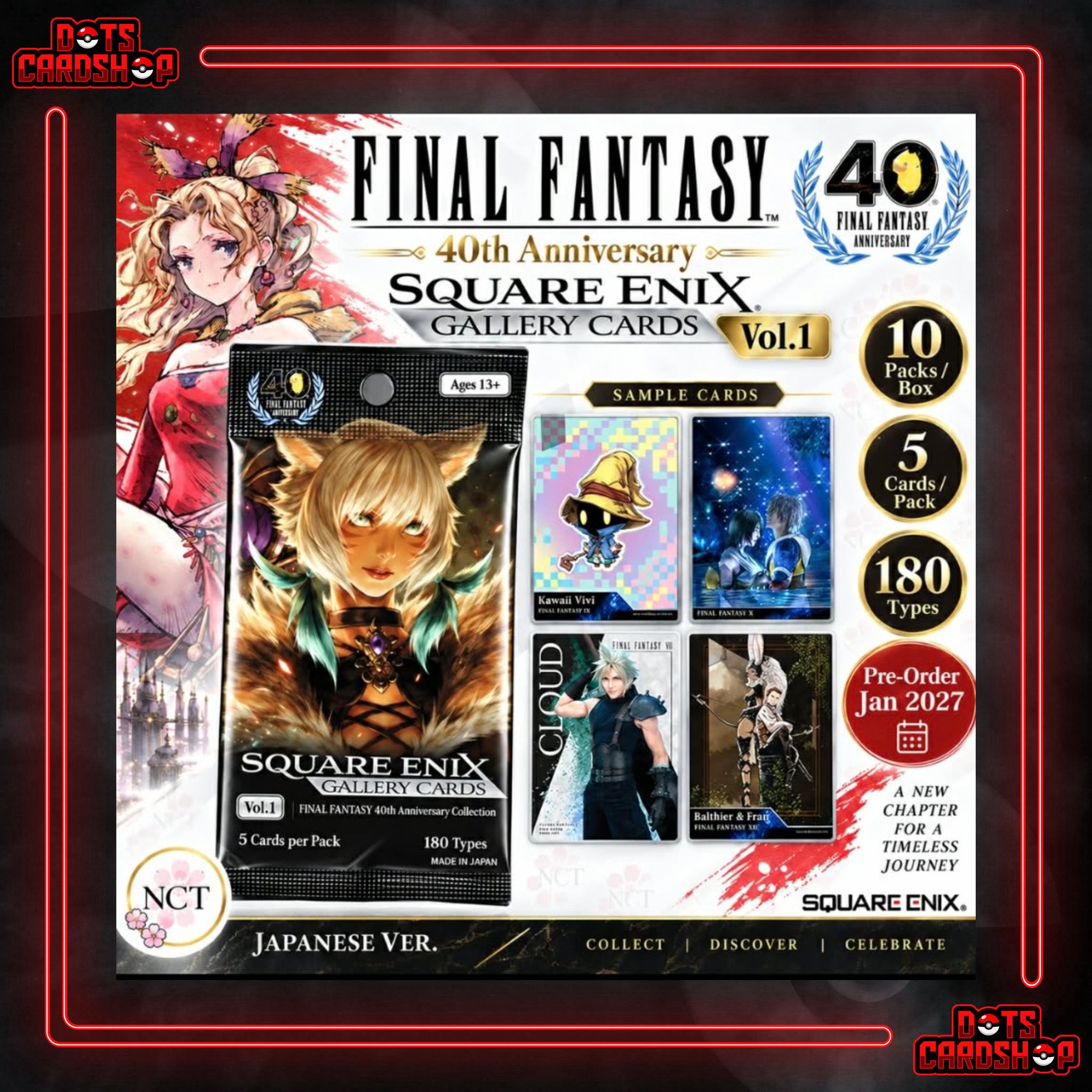 Square Enix Series 1 Final Fantasy 40th Anniversary Booster Box